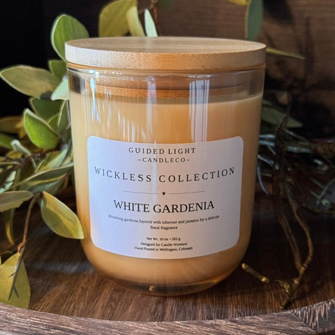 White Gardenia | 10 oz Soy Coconut Wickless Candle