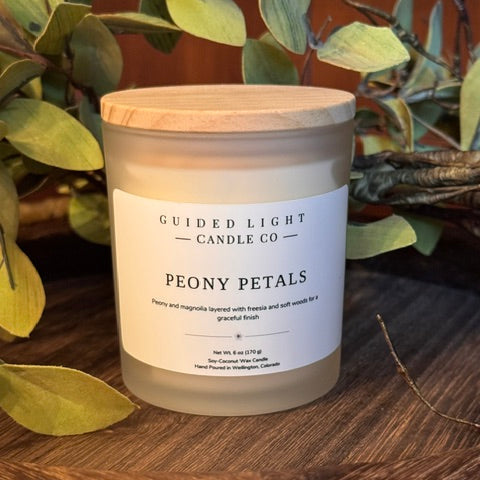 Peony Petals | 6 oz Soy Coconut Candle