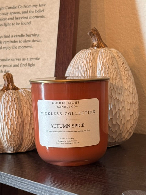 Autumn Spice Wickless Candle / 10 oz